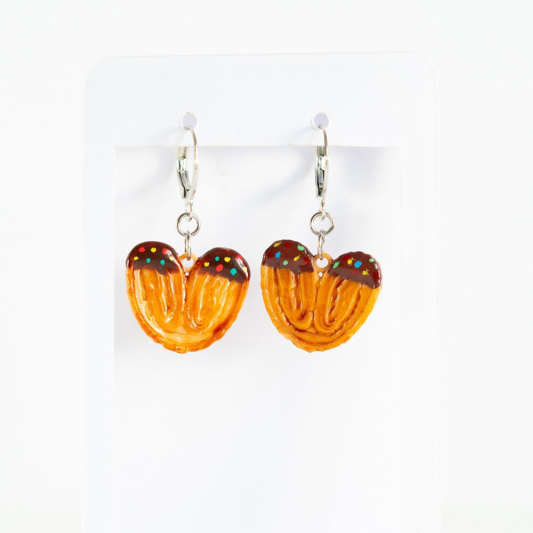 Aretes Corazón hojaldre