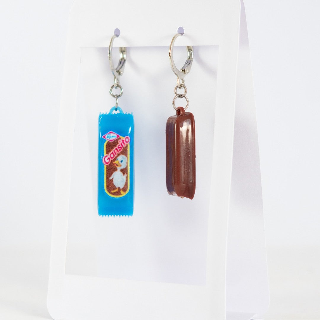 Aretes Gansito + sin empaque