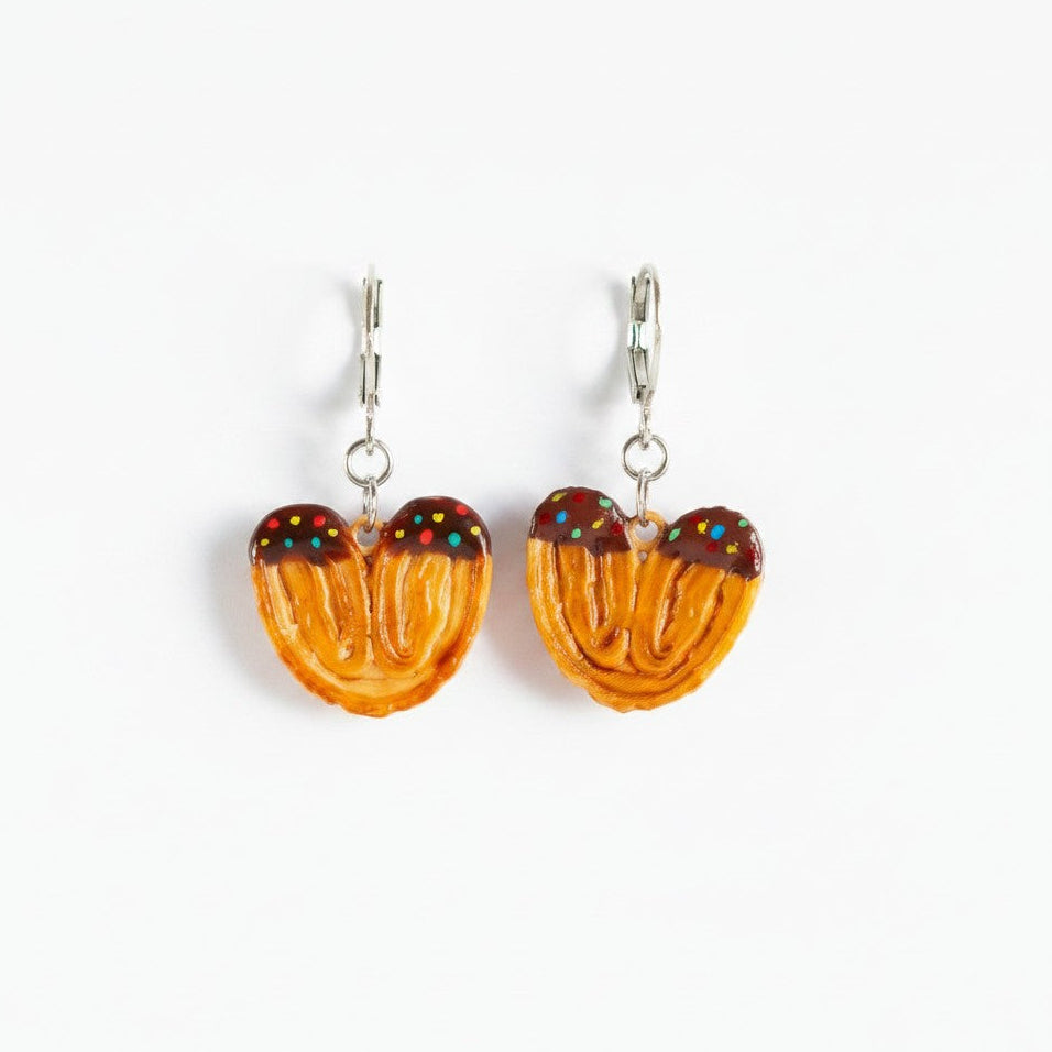 Aretes Corazón hojaldre