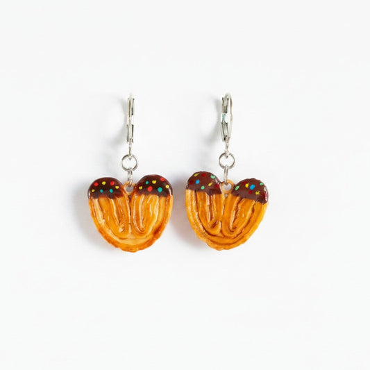 Aretes Corazón hojaldre