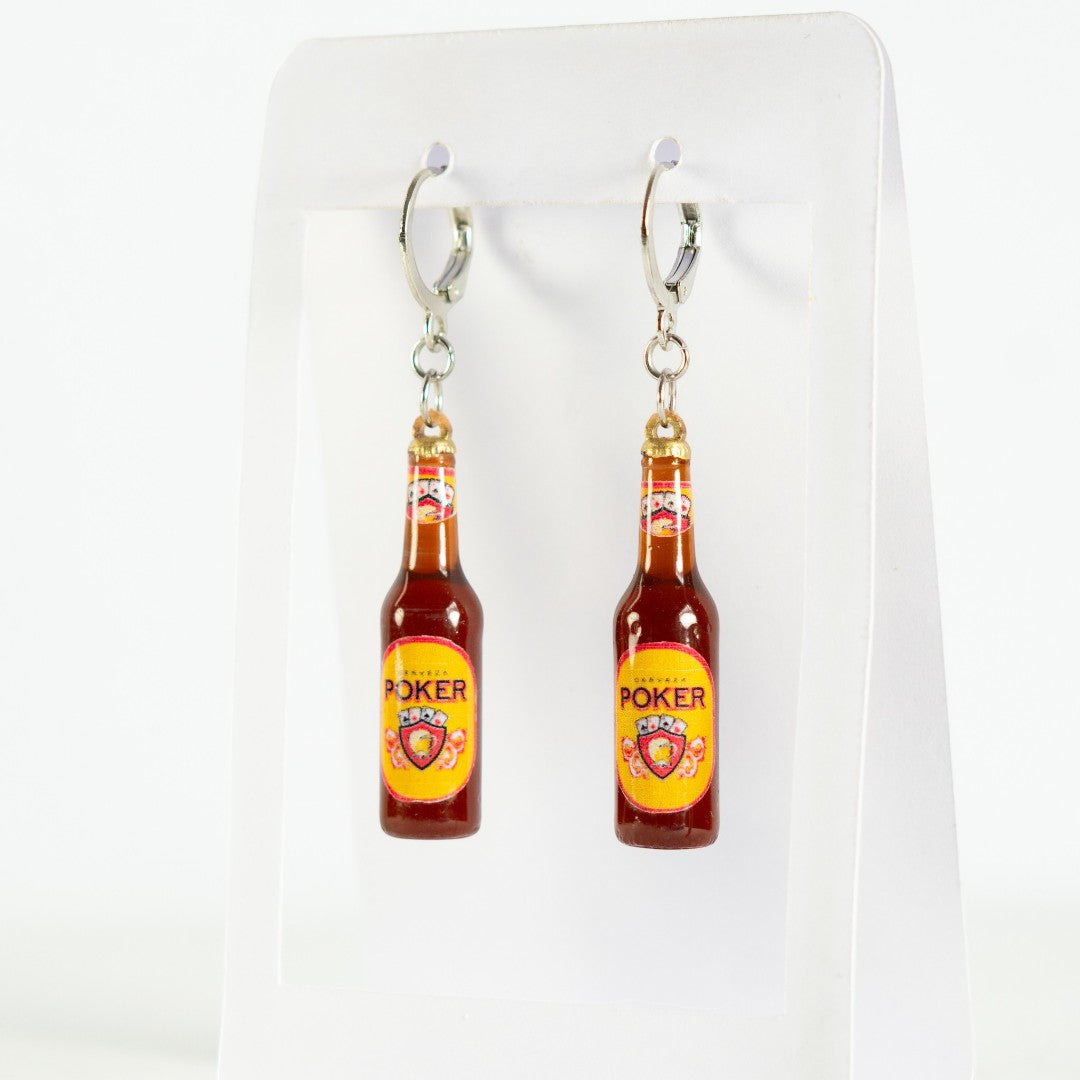 Aretes Cerveza poker