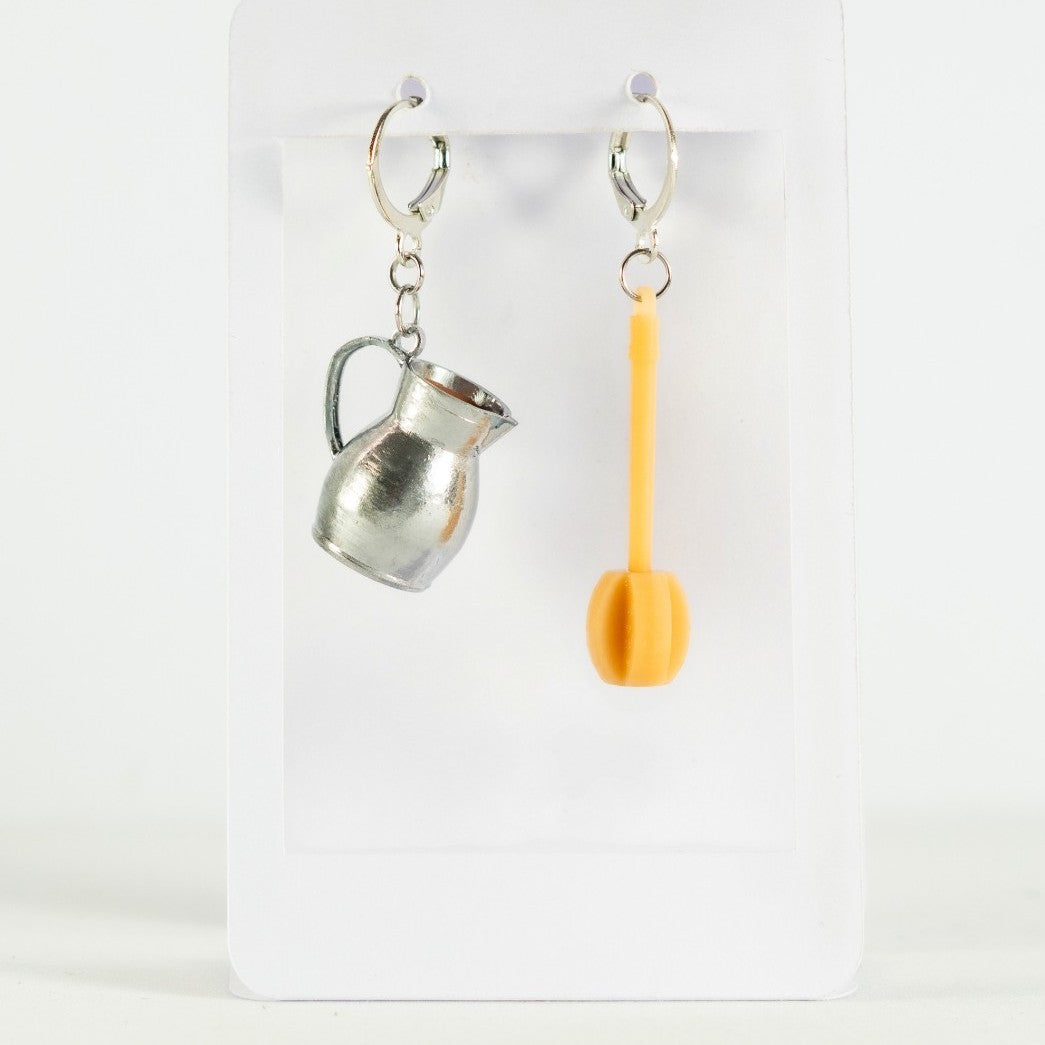 Aretes Olleta y molinillo