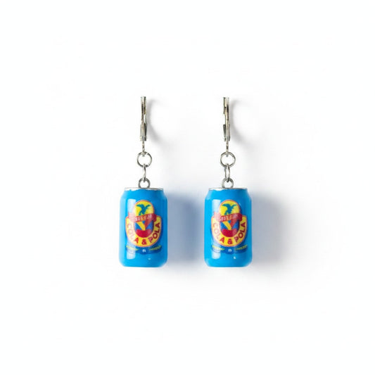 Aretes Cola y pola en lata