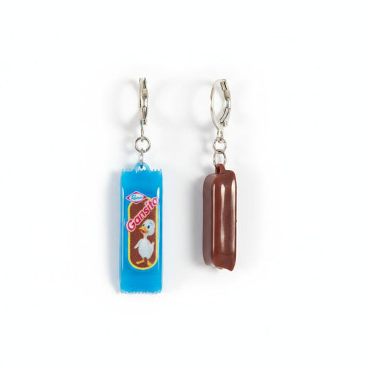 Aretes Gansito + sin empaque