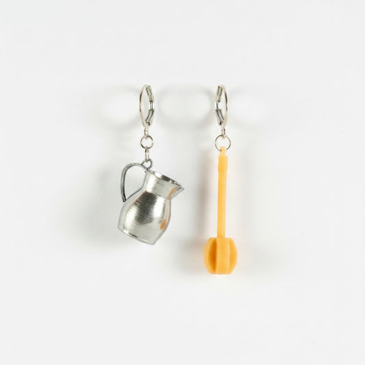 Aretes Olleta y molinillo